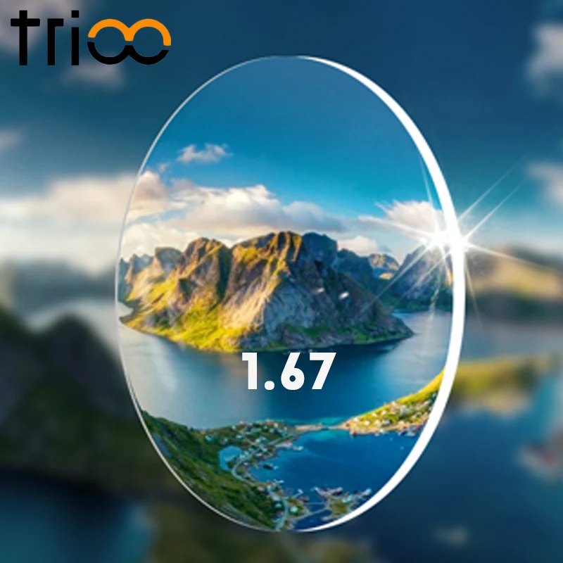 TRIOO HD 1 5 61 67 линзы по рецепту градиентные линзы|Очки аксессуары| |