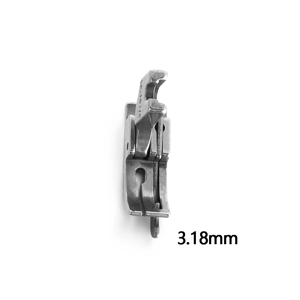 3.18mm 5 размеров многофункциональная правая и широкая лапка промышленная швейная машина частей полный стальной машинный шов Лапка для швейной машинки - Цвет: 3.18mm