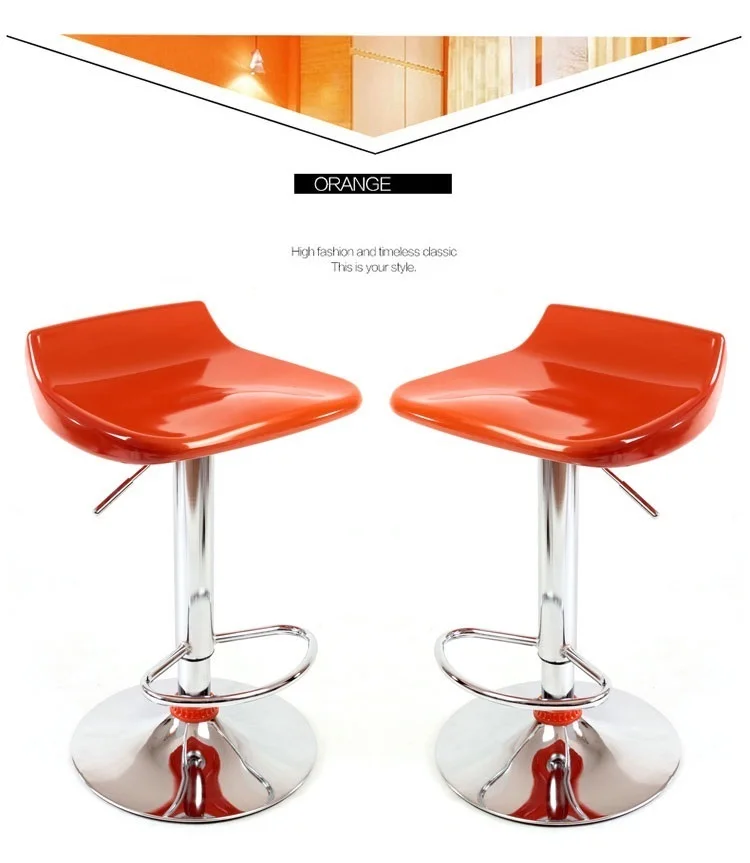 Популярная американская и Европейская Лифт бар стулья Пластик ABS сиденье стула