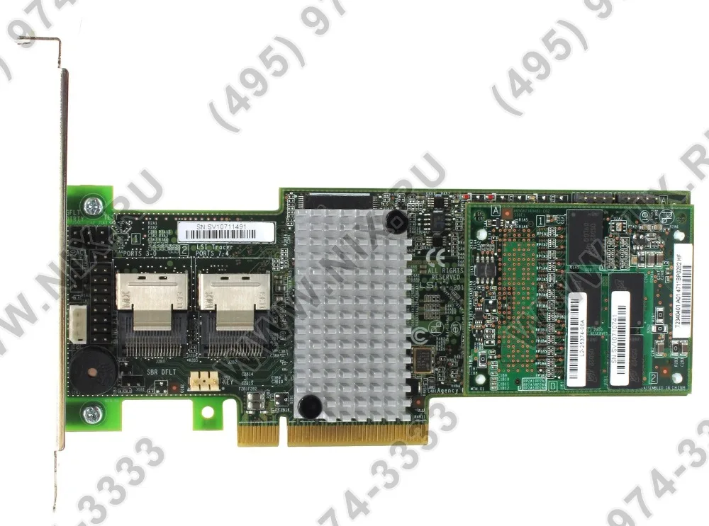 Карта контроллера RaidStorage Avago LSI MegaRAID SAS 9265-8i LSI00277 8 портов 1 ГБ кэш-памяти RAID0.1.5.6 SFF8087 6