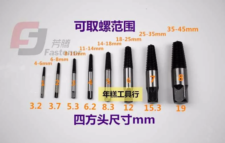 Горячие продажи 6 Шт./компл. Винт Extractor Сверла Руководство Набор Сломанный Болт