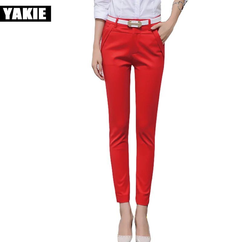 Брюки-карандаш женские деловые с завышенной талией и высокой посадкой | Женская