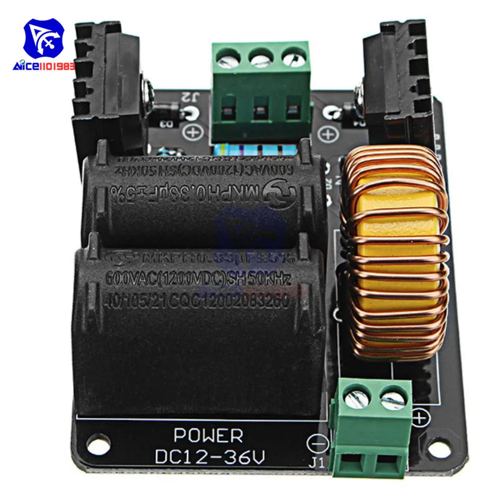 Diymore DC 12 36 в 10A 300 Вт ZVS катушка Tesla высоковольтный генератор драйвер плата разряда