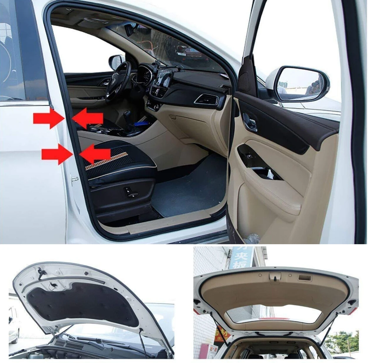 Автомобиль звук для изоляции блокирования полосы B Тип Ford Focus 2 3 Fiesta Mondeo Kuga Citroen C4 C5