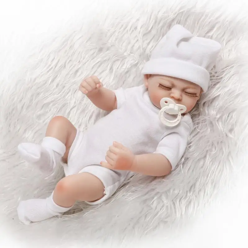 NPKCOLLECTION новый дизайн миниатюрная Кукла reborn из винила с милым магнитом соска милые