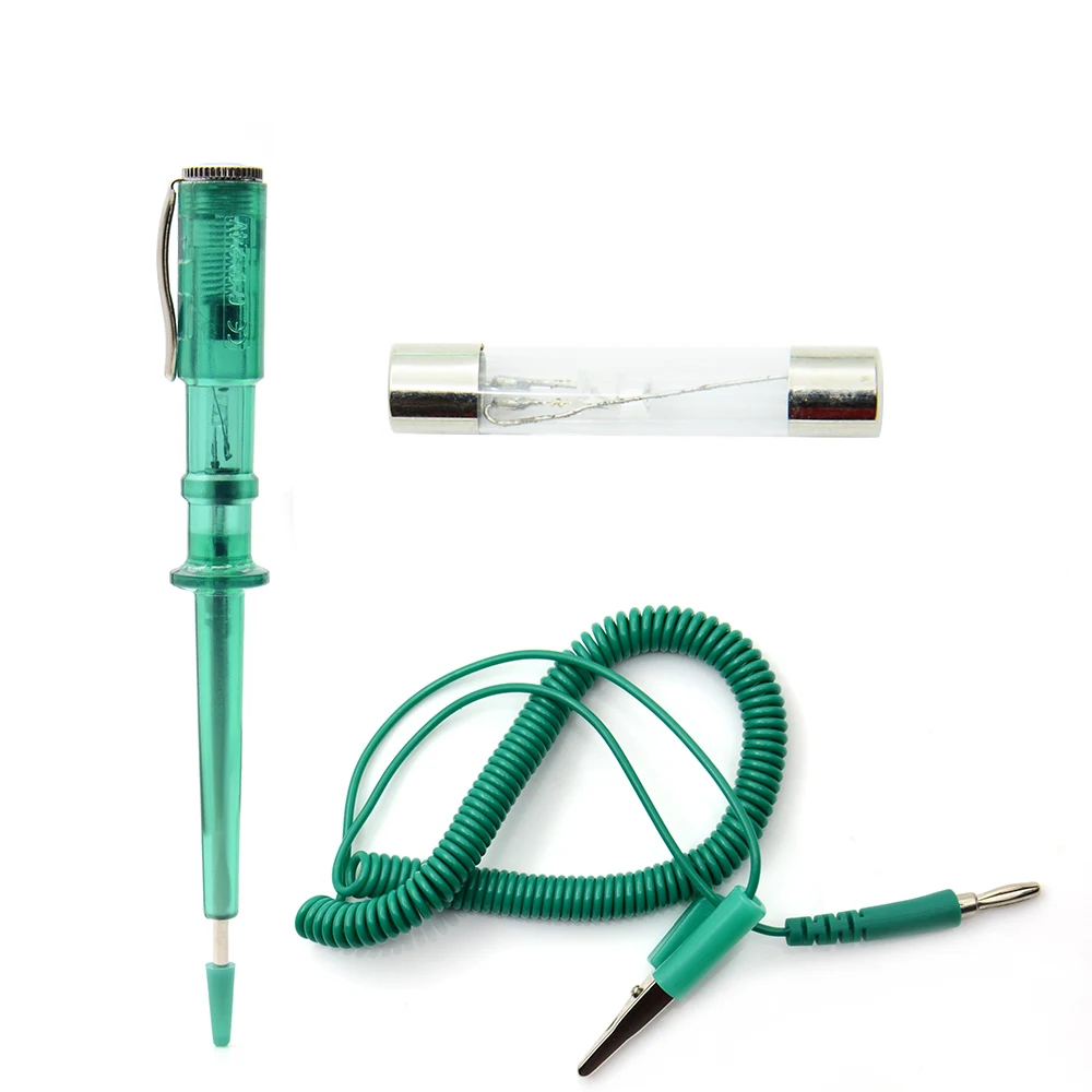 Circuit Tester 1 Авто, 6 в, 12 В, 24 В, DC, для автомобиля, грузовика, напряжение цепи, тест er, для автомобиля, напряжение, Длинный зонд, ручка, светильник, лампа, инструменты для технического обслуживания автомобиля - Цвет: Circuit Tester 1