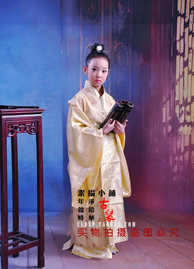 Shu Jian Gong Zi учебник меч ученый костюм для маленького мальчика много цветов Zhuge Liang |