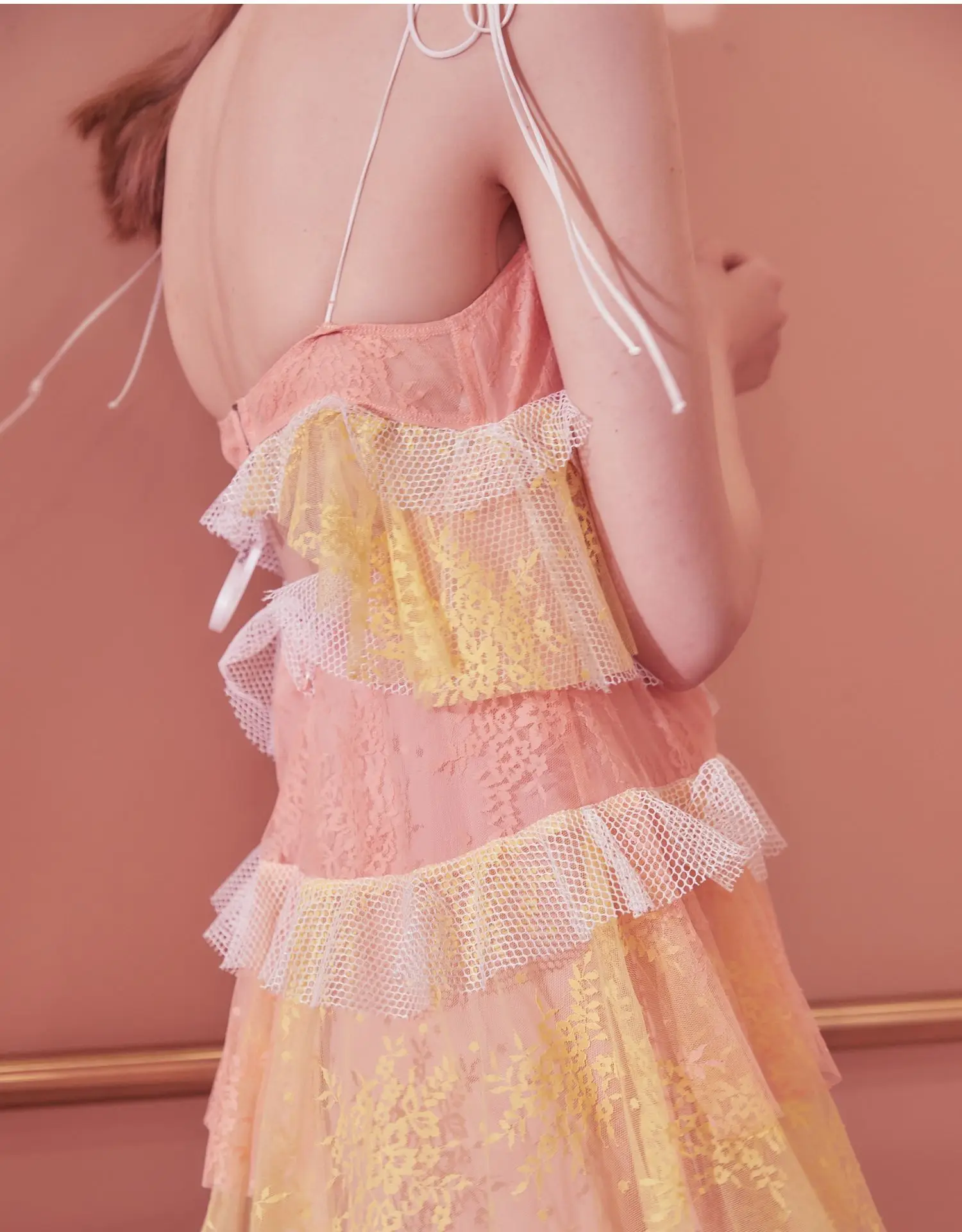 EASYSMALL For love lemons женское платье, летнее пляжное сексуальное платье с открытой спиной, высококачественное цветочное кружевное платье с оборками и высокой талией, платья без рукавов