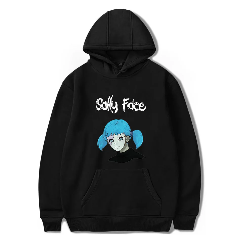 Новое поступление игры Sally Face Толстовка с капюшоном мужская женская одежда для мальчиков и девочек пуловеры игра Sally Face Eyes printed hoodies XXS-XXXXL - Цвет: black hoodie