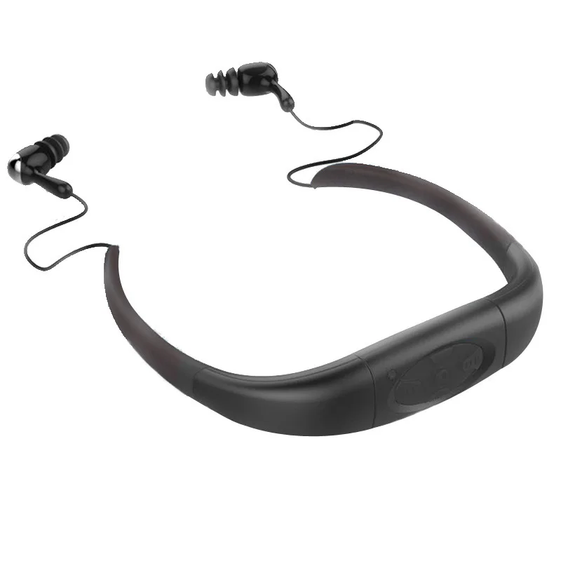IPX8 водонепроницаемый плавательный MP3 плеер спортивные беспроводные Bluetooth наушники Шейная гарнитура наушники для плавания Дайвинг Серфинг
