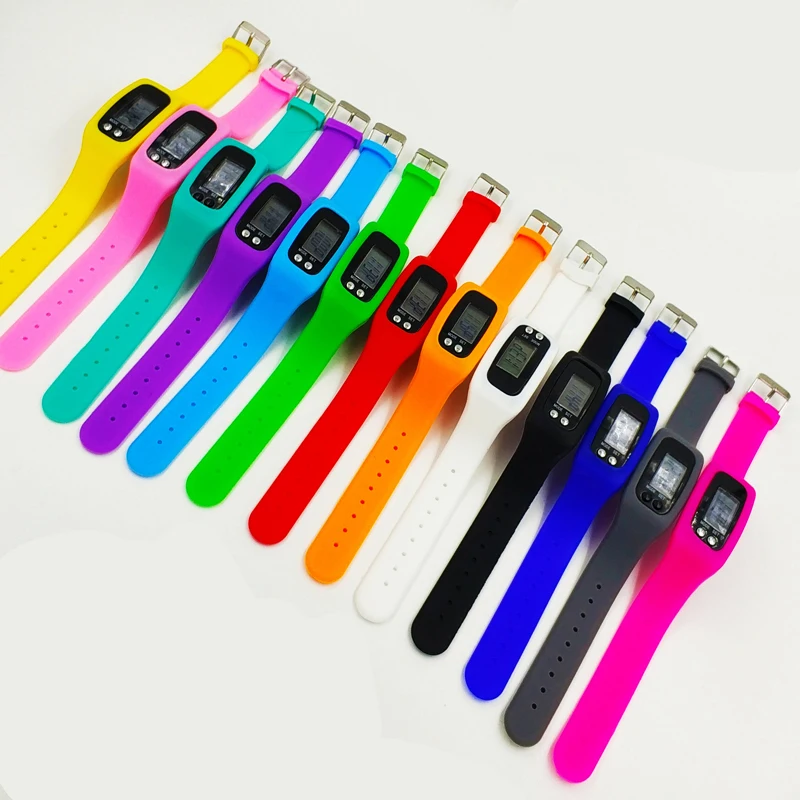 Уличные ЖК умные наручные часы шагомер спортивный монитор для бега счетчик