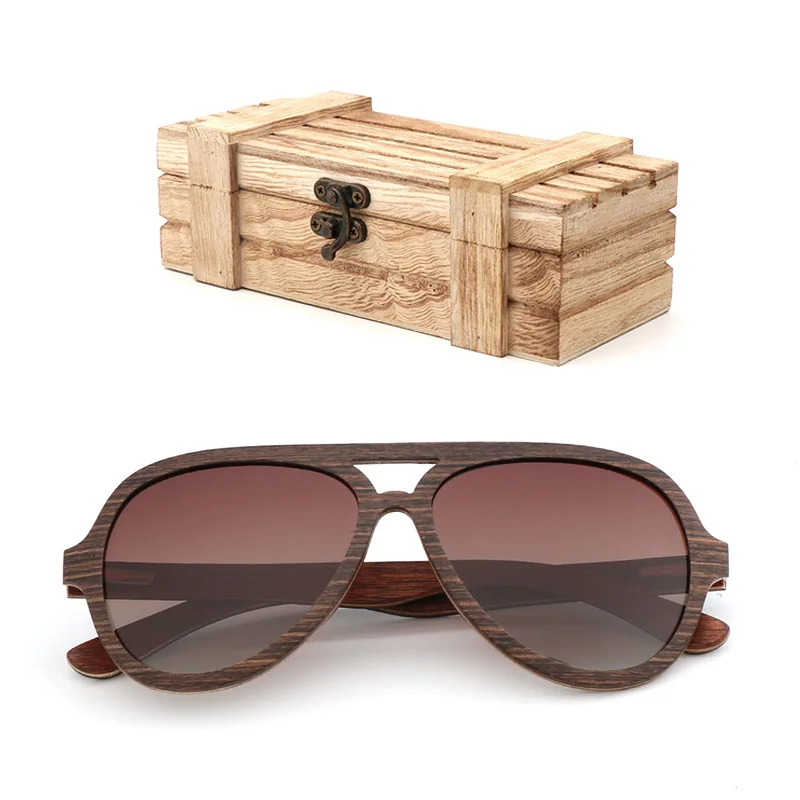 2wood box Новые Ретро Модные поляризационные солнцезащитные очки пляжные для отдыха путешествия мужские спортивные солнцезащитные очки тонкие деревянные очки женские солнцезащитные очки - Цвет линз: 2wood box