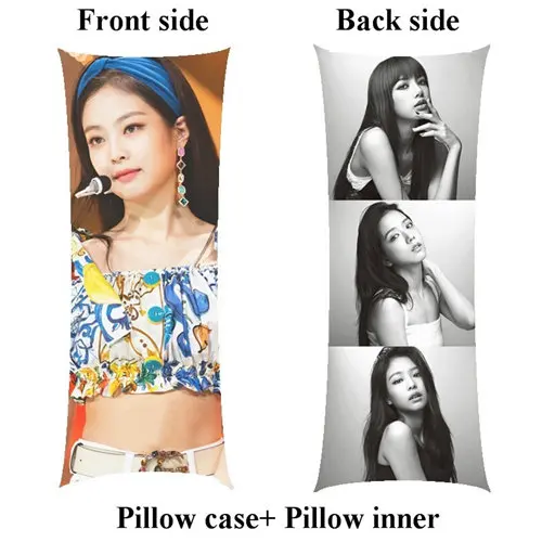 picture Новые kpop Jennie Kim длинные подушки с внутренней корейской девушки BLACKPINK подушка тела на заказ - Цвет: picture