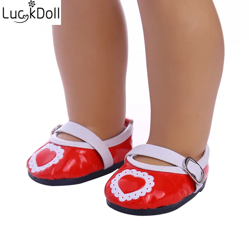 Красные ботинки со шнуровкой LUCKDOLL размер 43 см 18 дюймов аксессуары для кукол