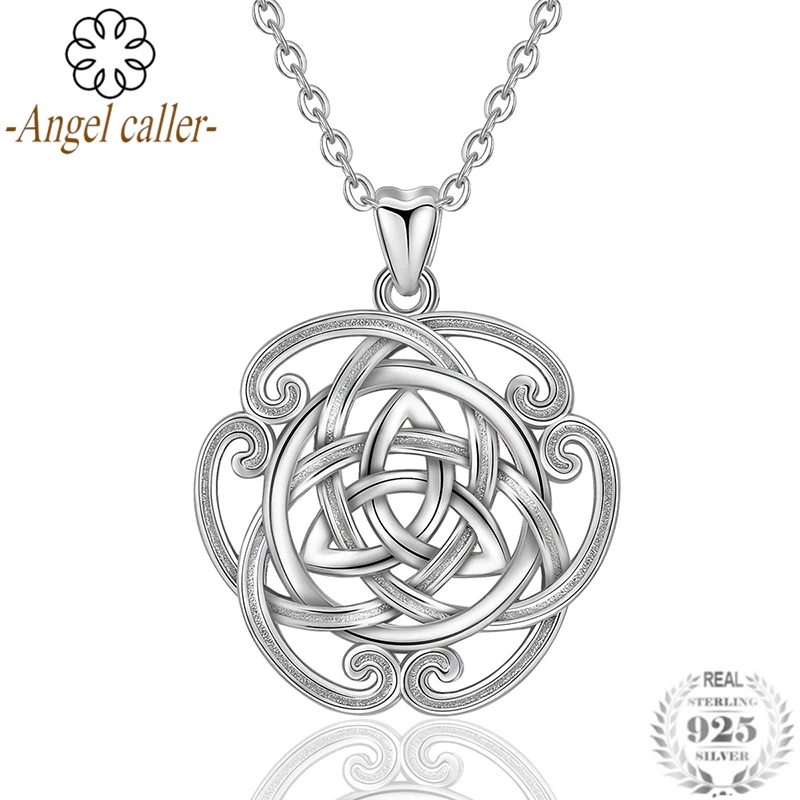 Женское Ожерелье с кулоном Angel Caller из подлинного стерлингового серебра 925 пробы