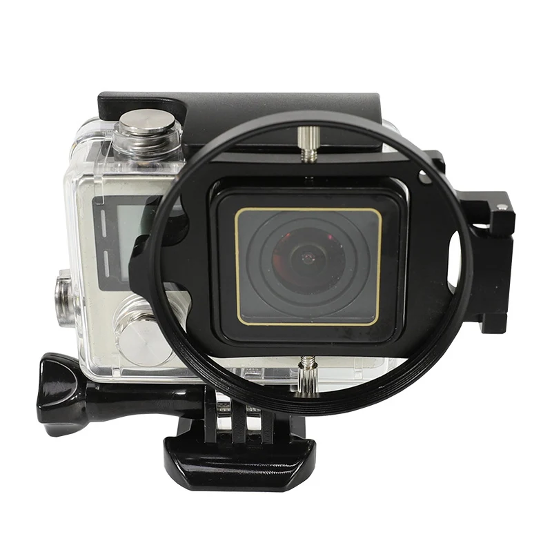 Красный фильтр 58 мм + макрообъектив 16X с переходным кольцом для GoPro Hero 4/3 подводный