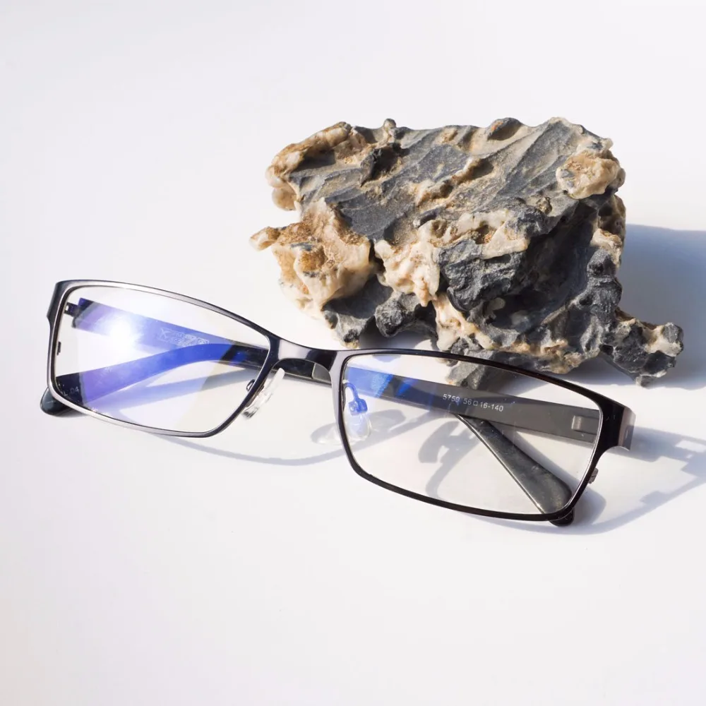 Оправа для мужских очков в стиле ретро прозрачные линзы роскошные очки из сплава