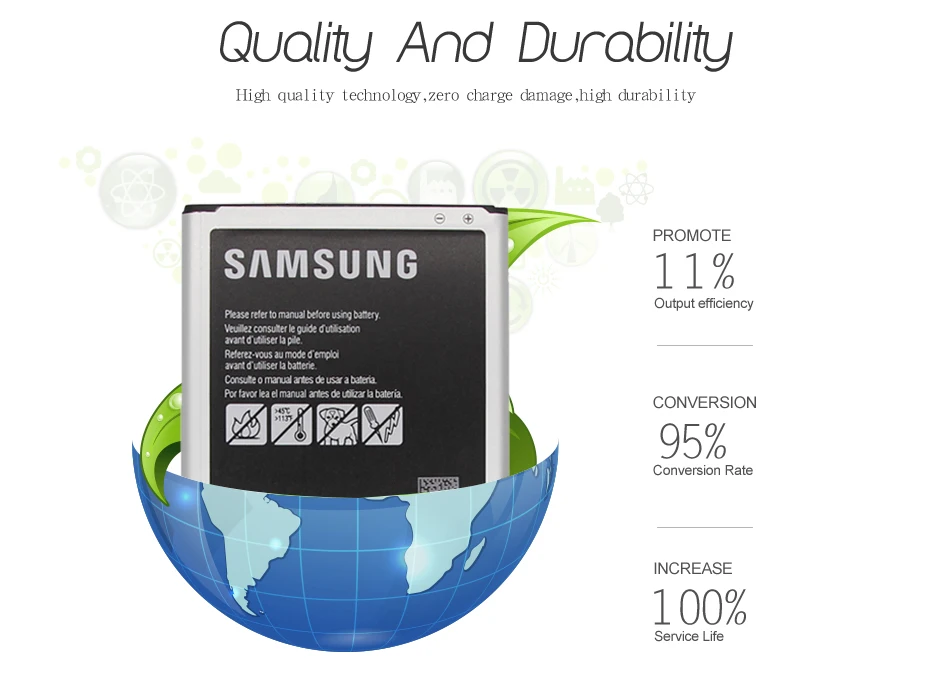 SAMSUNG телефон батарея EB-BG530CBU EB-BG530CBE 2600 мАч для Galaxy Grand Prime J3 G530 G531F G530H G530F с NFC