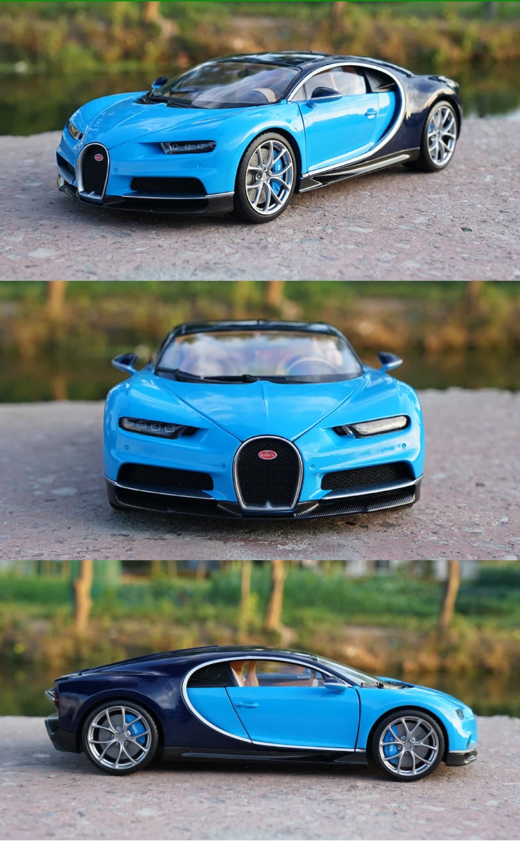 1/18 Bugatti Chiron Super Car Welly GTAUTOS литая металлическая модель автомобиля для мальчиков и девочек Коллекция подарков на день рождения