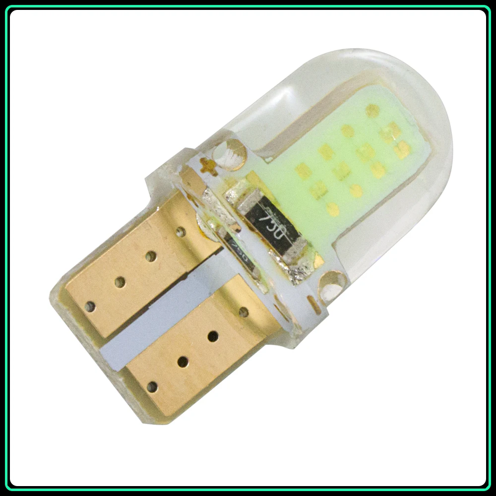 Carsty Новый 194 168 W5W T10 светодиодный 8 SMD COB 1W силиконовый Автомобильный фонарь для
