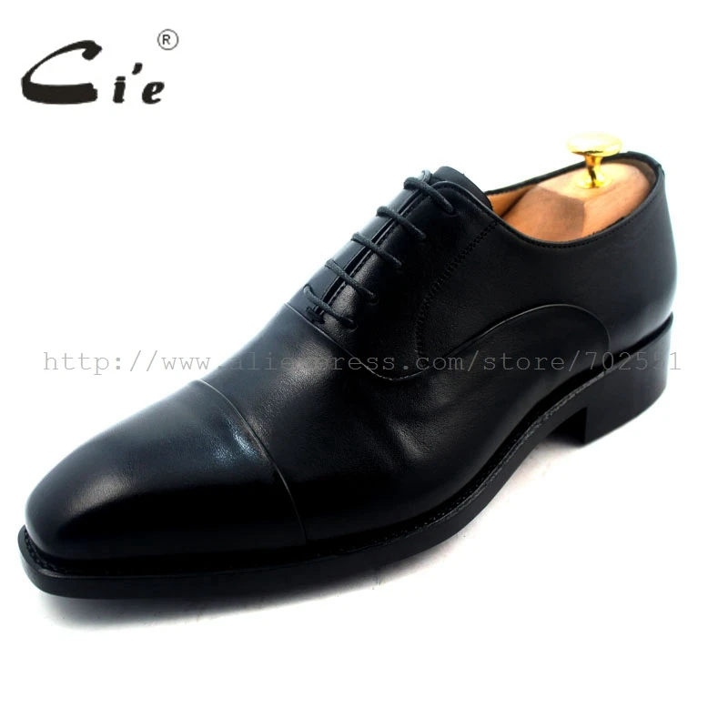 Мужские туфли оксфорды из натуральной телячьей кожи с квадратным носком|leather