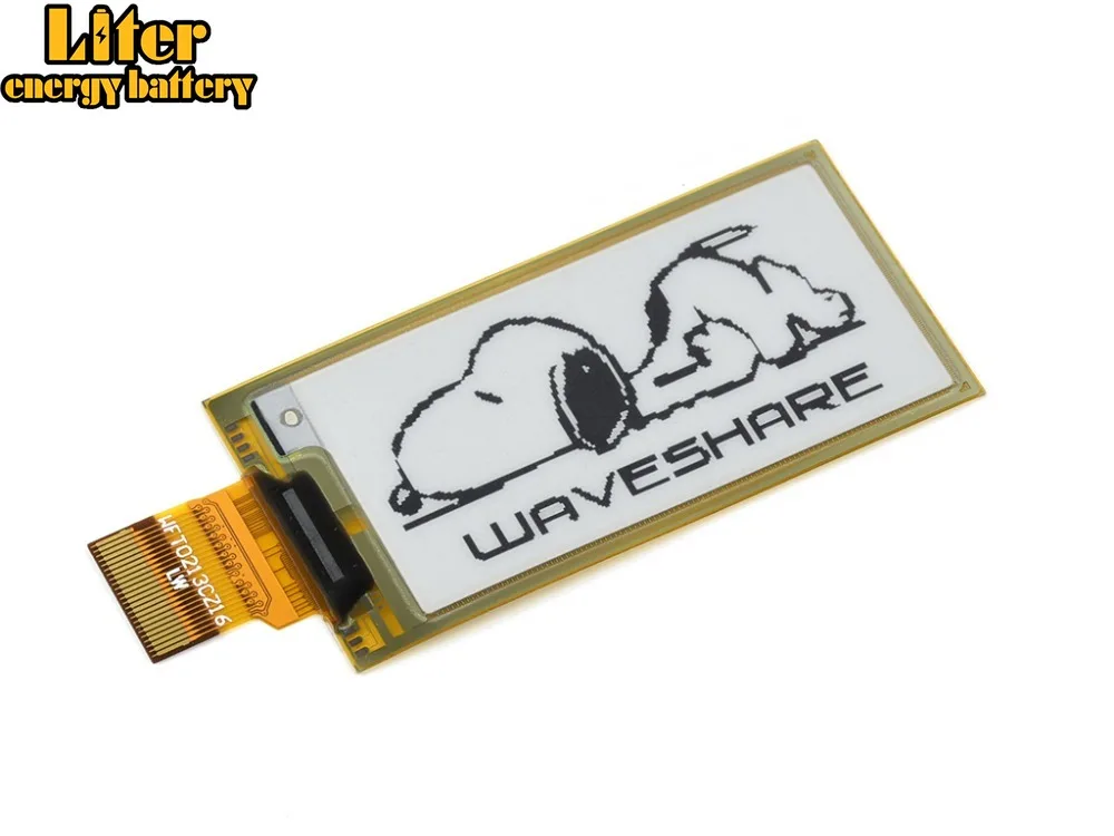 Waveshare 212x104 2 13 дюймов гибкий E Ink дисплей шляпа для Raspberry Pi (2B/3B/Zero W). Два цвета: черный