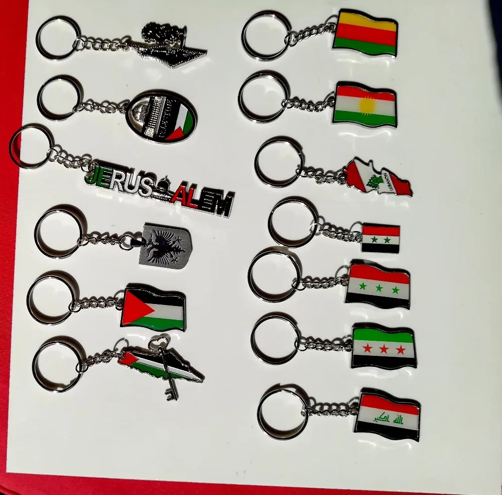 Европа/Албания/Ирак/Сирия/Ливан/Курдистан/роява флаг карта баннер значок нагрудный брелок ювелирные изделия браслет арабские сувениры