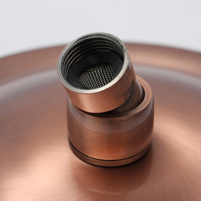 Круглый винтажный Ретро душ для ванной комнаты 8 дюймов античный красный медный