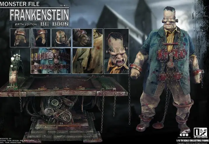 MF007 Полный Набор фигурок COOMODEL X OUZHIXIANG NO. MF007/NO. MF006 MONSTER файл серии FRANKENSTEIN - Цвет: MF007