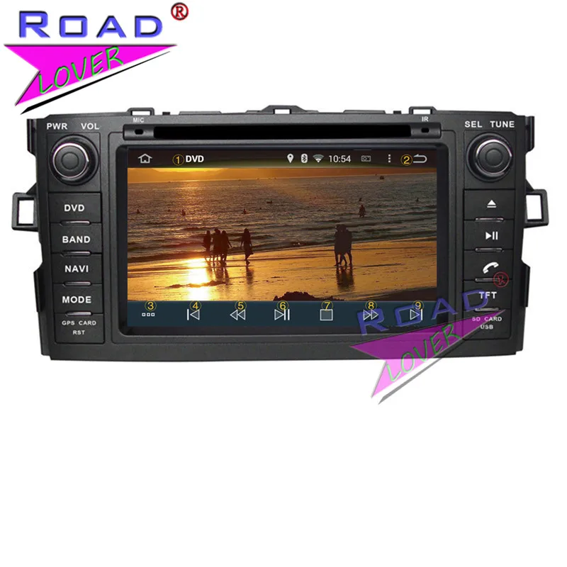 Roadlover Android 9 0 автомобильный DVD-плеер радио для Toyota Auris Corolla Hatchback 2012-Стерео GPS