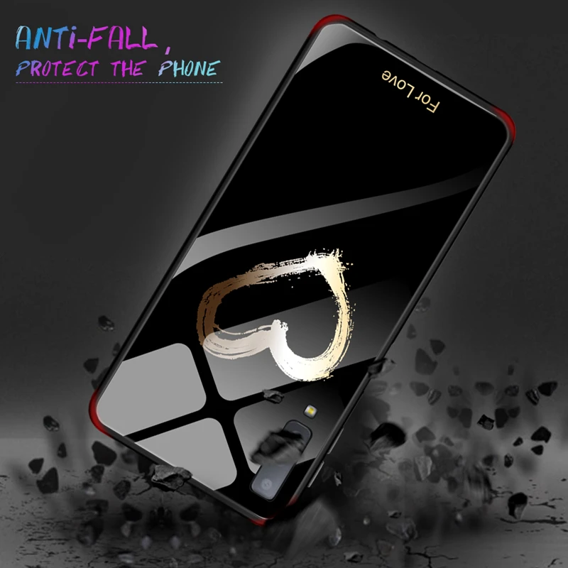 Роскошный защитный чехол из закаленного стекла для samsung Galaxy S10 Plus S10e S9 S8 Note 8 9 10 Plus A7 A70