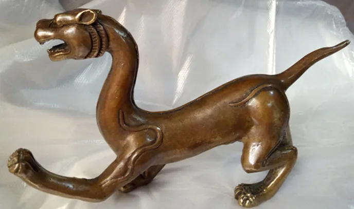 Китайская старинная скульптура статуя журнала Мао из меди подарок | Дом и сад