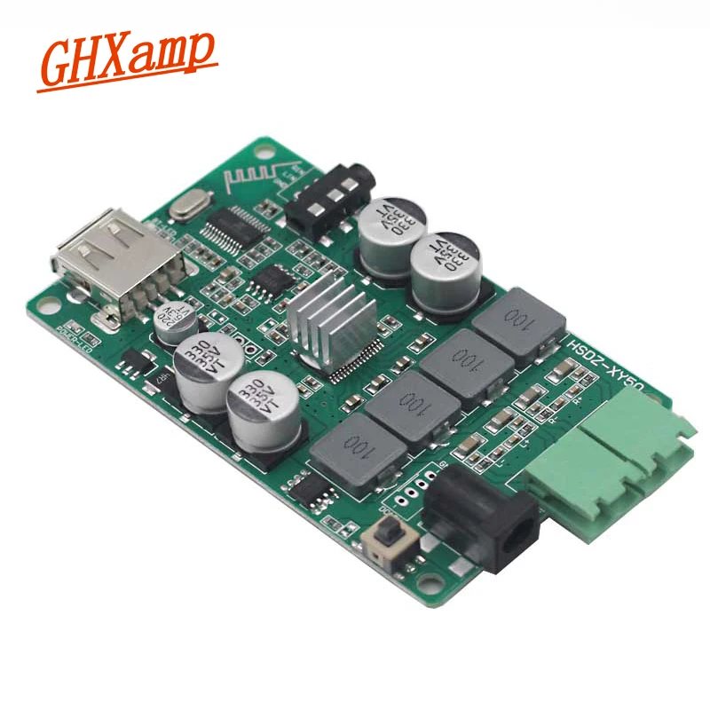 GHXAMP TPA3116 Bluetooth 4 2 усилитель плата 50 Вт * u-диск MP3 WMA WAV FLAC AUX динамик DIY DC12V Новый |