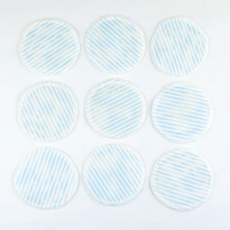 4 шт многоразовые полосатые хлопковые подушечки средство для макияжа снятия лица