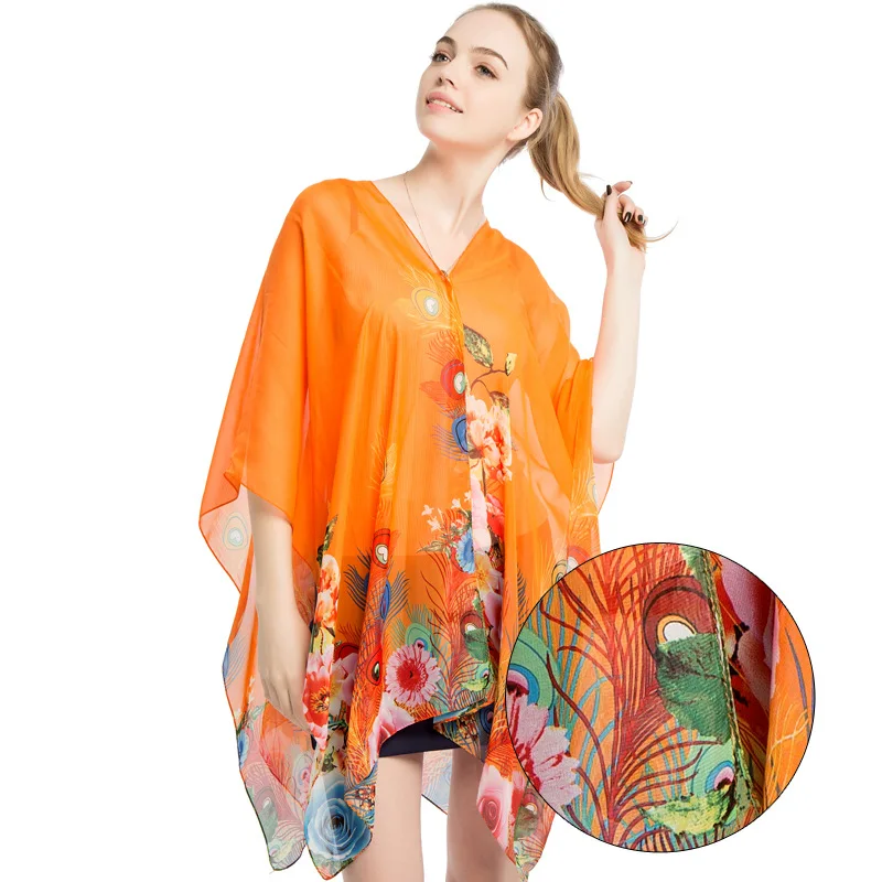 RUNMEIFA стильная пляжная шаль женский купальник Пляжная накидка прозрачный Femme