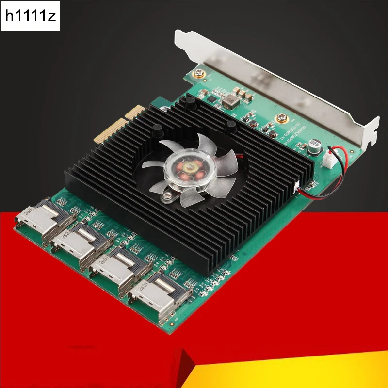H1111Z 16 портов SATA 6G PCI Экспресс контроллер карты Marvell 88SE9215 чипсет PCIe на III 3 0 с кабелем