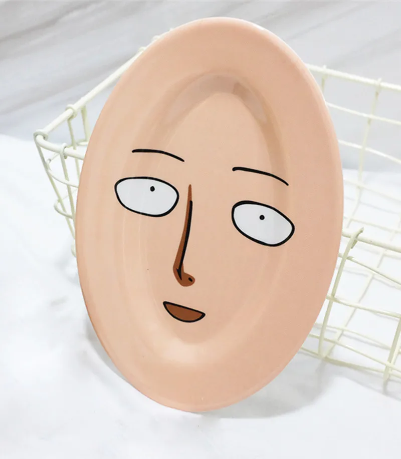 Аниме мультфильм One punch man Сайтама бритен приз Сайтама тарелка блюдо на Хэллоуин Косплей блюдо Рождественский подарок