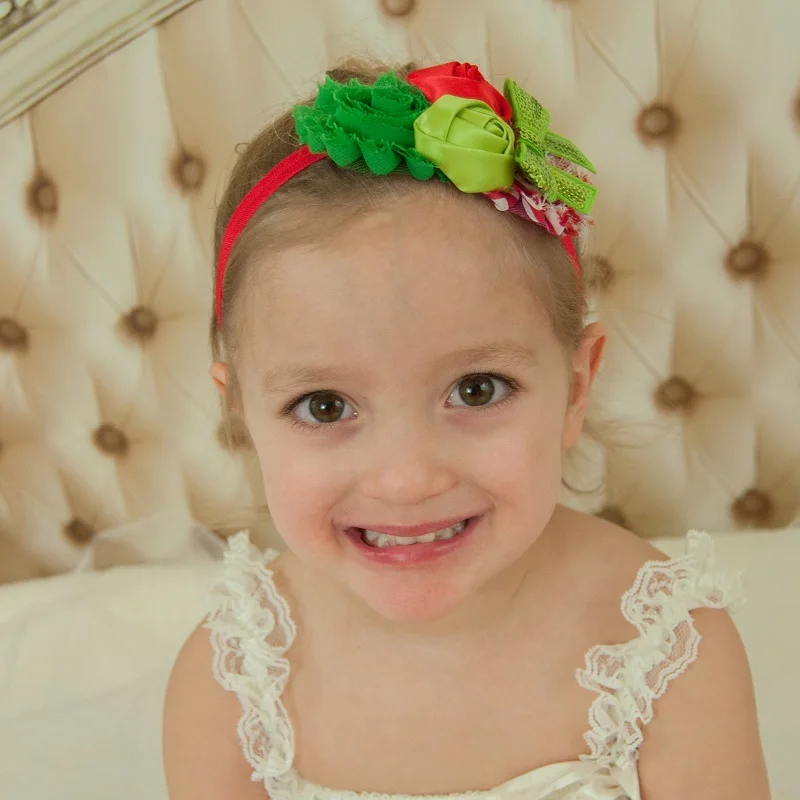 Naturalwell Baby Girls Halloween Headband Black Orange Shabby Flower Hairband Infant Christmas Hair Band Witch Headbands HB465 | Детская