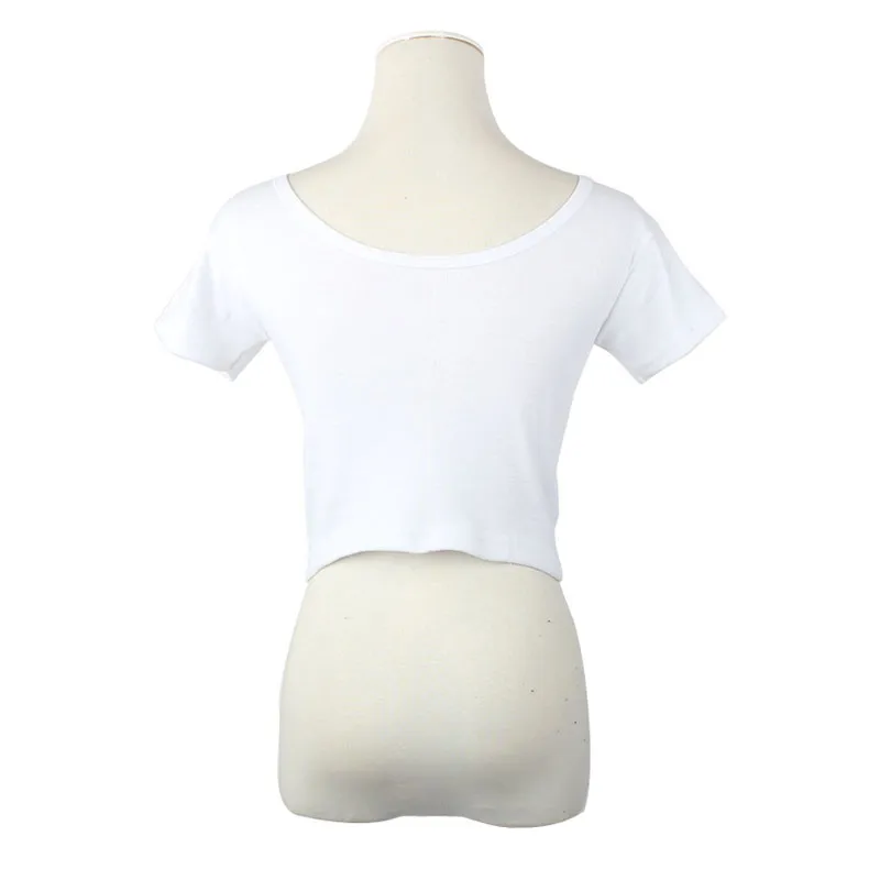 Сексуальная Женская тонкая летняя женская футболка с коротким рукавом базовые