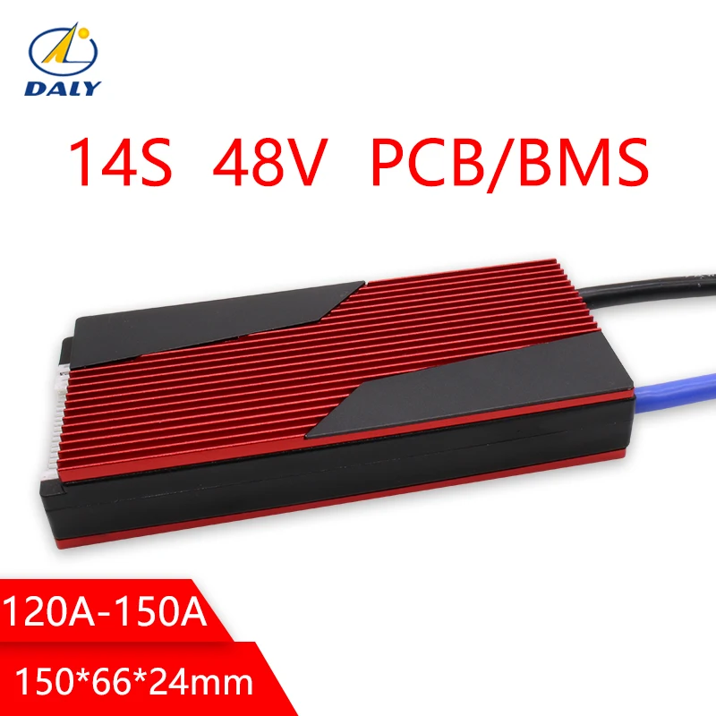Daly 14s батарея pcm bms 120a 150a для электровелосипеда lili Ионная система управления батареей 48 В с балансом для системы солнечной энергии