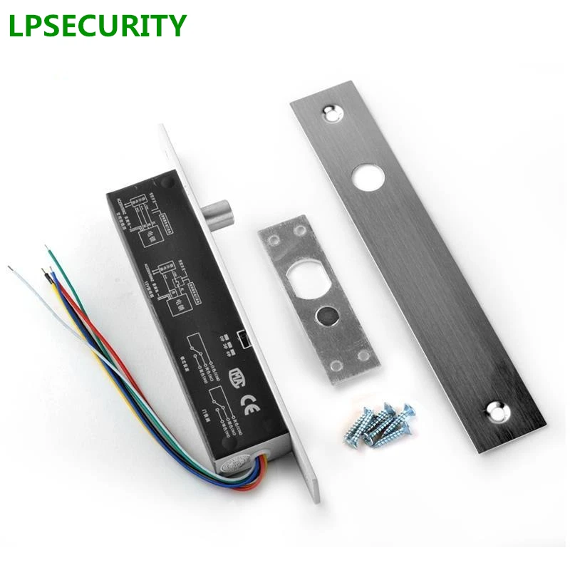 LPSECURITY Электрический замок с магнитным выходным таймером DC12V, защищенный от сбоя дверной замок для системы контроля доступа, Блокировка при отключении питания