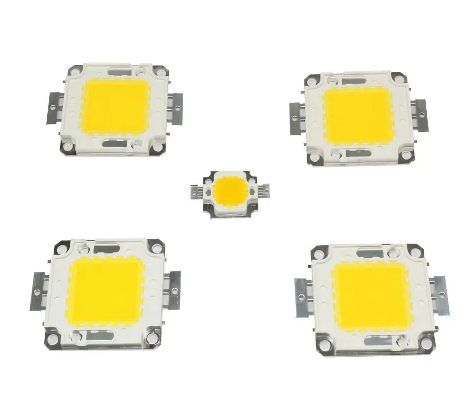 Теплый белый 10 Вт 20 30 50 100 Светодиодный светильник чип DC 12V 36V COB Интегрированный