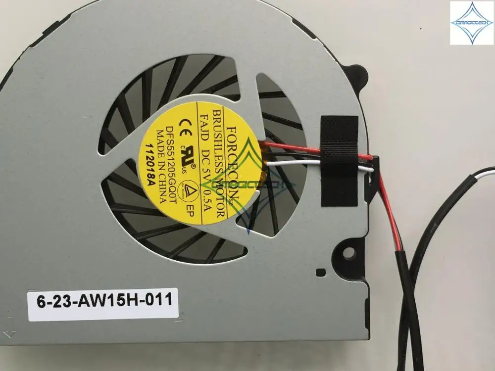 Оригинальный новый для Clevo W110 W110ER W150 W150HR W170HR P370EM 6 23 AW15H 011 DFS551205GQ0T вентилятор