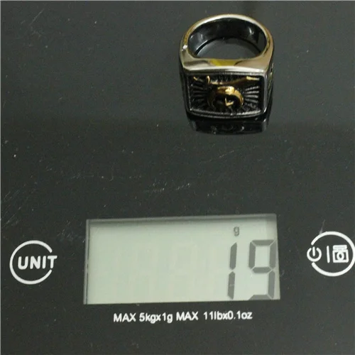 New Arrival Golden Star Punk Ring 316L Stainless Steel Cool Fashion Band Party Hot | Украшения и аксессуары