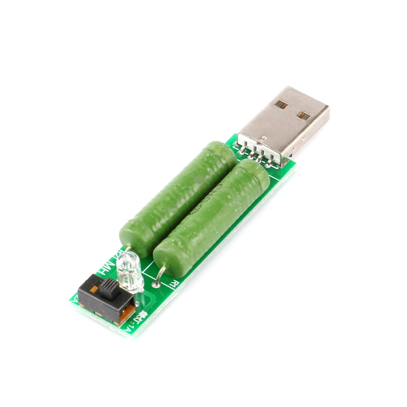 USB мини разряд интерфейс нагрузочный резистор с переключателем Регулируемый 2A 1A емкость батареи напряжение тестер сопротивления разряда