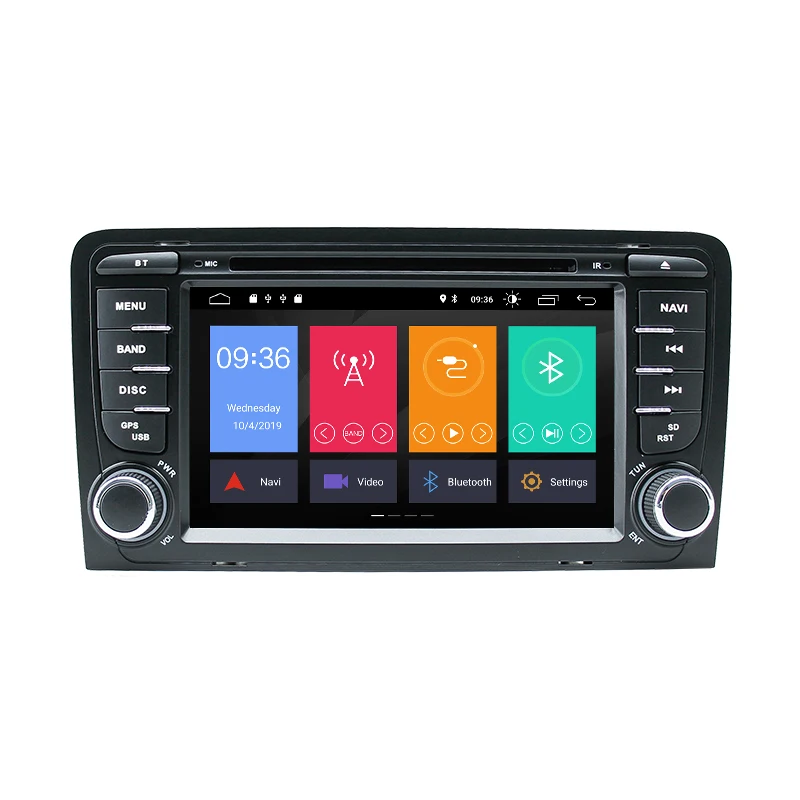 2 Din Android 11 Автомобильный мультимедийный плеер авторадио для Audi A3 8P S3 RS3 Sportback 2003 2004