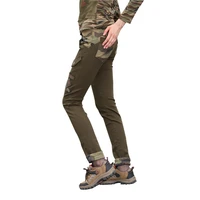 winter women pencil pants ladies skinny pants elastic stretch military pockets decoration slim fit thick pants womens clothing