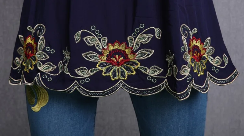 Лидер продаж, женские хлопковые топы, блузка, туника, Vestidos, винтажные мексиканские Этнические мини-платья с цветочной вышивкой, свободное Повседневное платье в стиле бохо