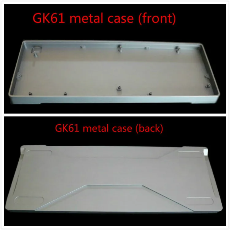 GK61(того же бренда GK64) механическая клавиатура DIY Kit Горячая замена независимый драйвер Tyce-c интерфейс GH60 RGB - Цвет: GK61gray metal shell
