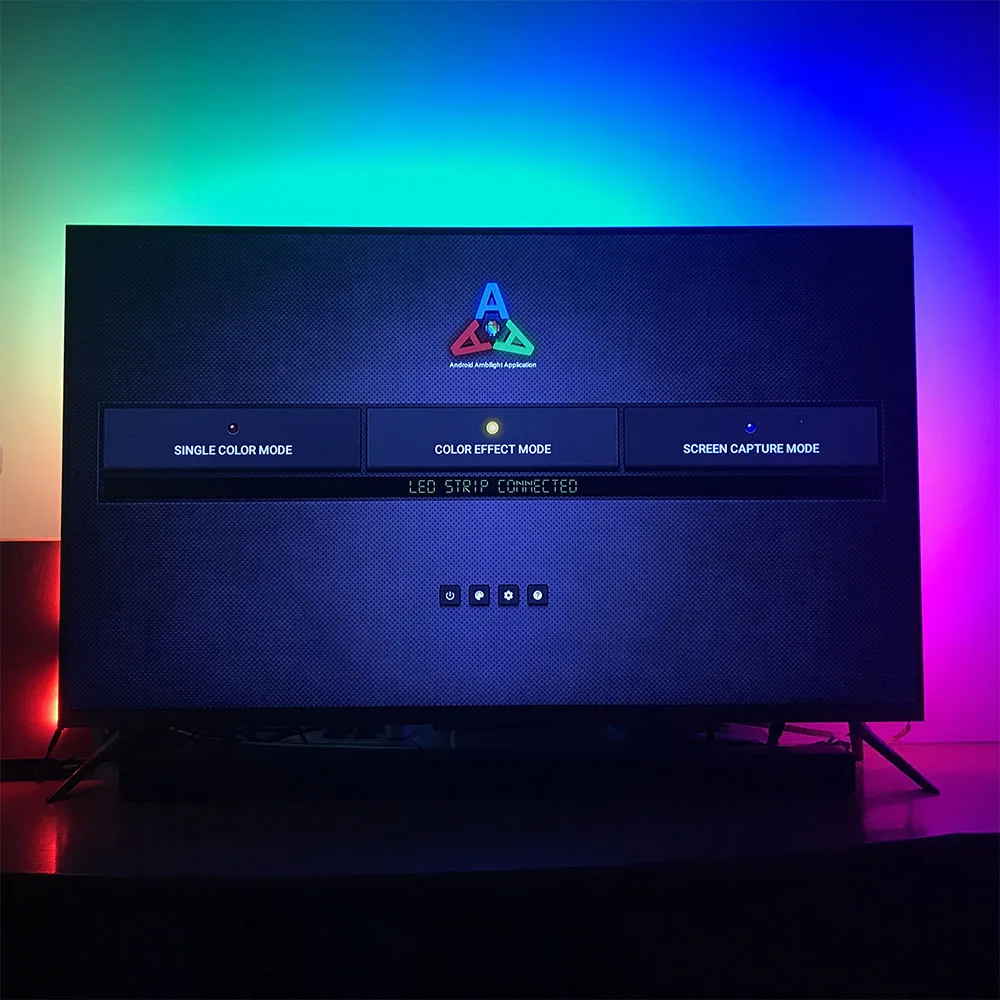 Светильник Ambi tv USB Светодиодная лента светильник 5050 RGB Dream color ws2812b полоса для ТВ настольного ПК экран тыловая подсветка 1 м 2 м 3M 4M 5 м